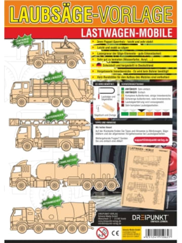Dreipunkt Verlag Papeterie/PBS - Laubsägevorlagen Lastwagen-Mobile
