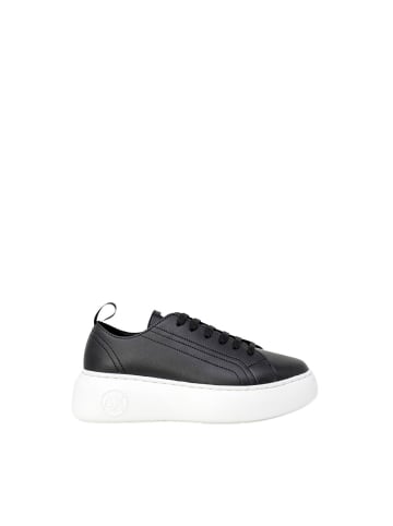 Armani Exchange Schwarz Kunstleder Low-Top-Sneaker