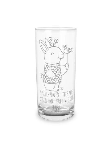 Mr. & Mrs. Panda Glas Fische Astrologie mit Spruch in Transparent