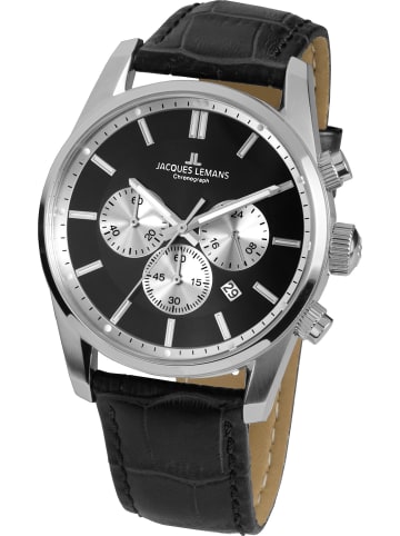 Jacques Lemans Uhr in Schwarz