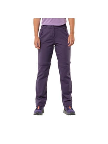 Jack Wolfskin Outdoorhose GLASTAL ZIP OFF PANTS W in Lila