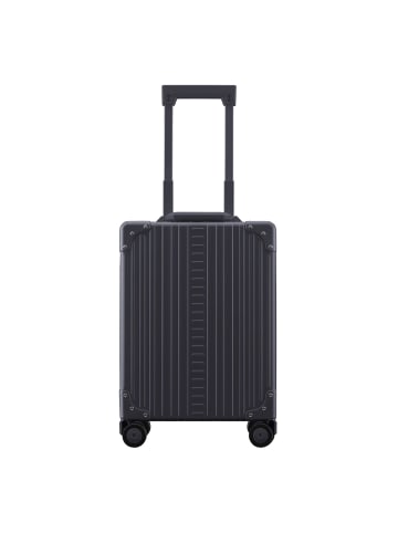 Aleon Business 4-Rollen Kabinentrolley Aluminium 50 cm Laptopfach schwarz