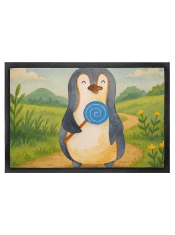 Mr. & Mrs. Panda Fußmatte Pinguin Lolli Design ohne Spruch in Weiß