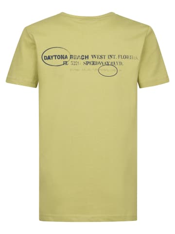 Petrol Industries T-Shirt mit Logo Reefsidewalk in Grün