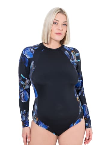 Ulla Popken Badeanzug in schwarz