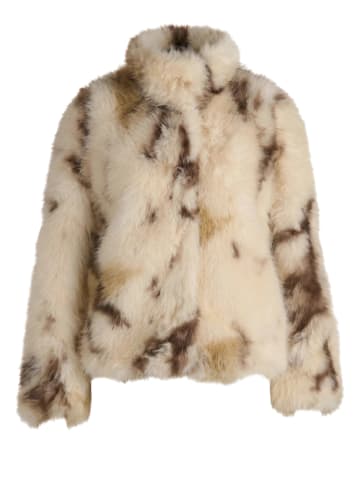 Zero Plüschjacke in Cream/Brown