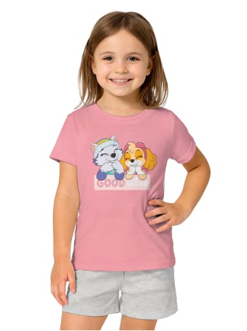 Paw Patrol Paw Patrol Schlafanzug Good vibes Pyjama Set Kurzarm in grau/rosa
