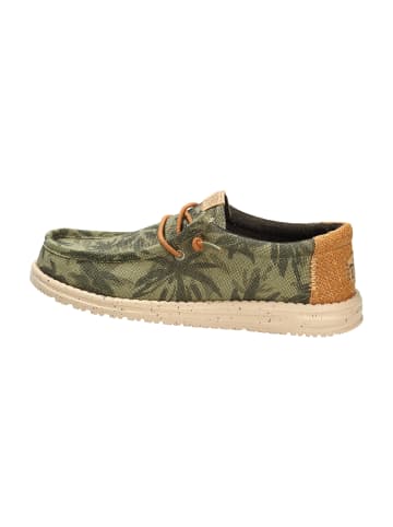 Hey Dude Mokassins Schnürschuhe in Grün