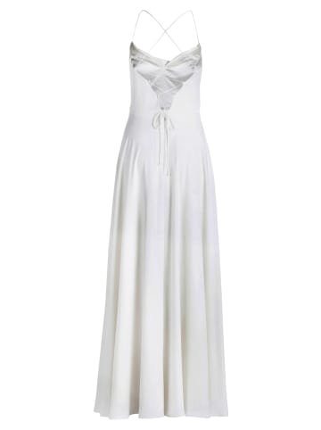 Vera Mont Abendkleid mit Wasserfallausschnitt in Rohweiß