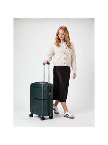 benzi 5899 4 Rollen Kabinentrolley S 55 cm mit Dehnfalte grün