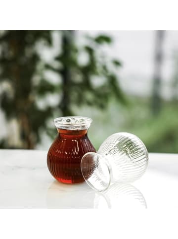 Almina Freya Teegläser-Set 180 ml - 6-teilig, klassisch & elegant in Transparent