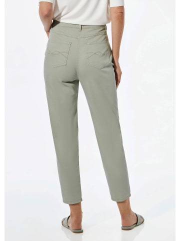 GOLDNER Kurzgröße:  Hose mit 7/8-Länge in graugrün