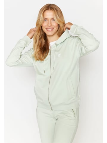 ANGELS  Kapuzensweatshirtjacke Sweatjacke Hoodie Zip in Pastell in SALBEI