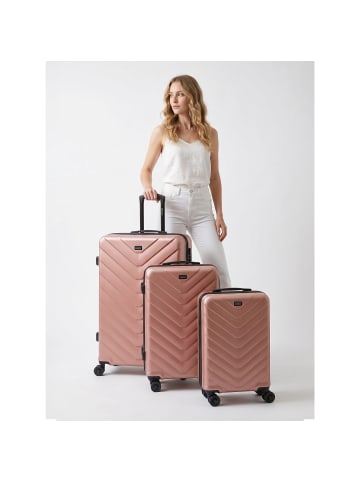 Redolz Essentials 07 3-SET 4 Rollen Kofferset 3-teilig rose 3