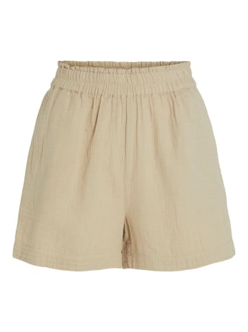 Vila Kurze Stoff Bermuda Shorts Hot Pants in Grau