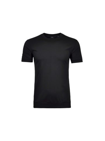 Ragman Rundhals T-Shirt für Herren in schwarz