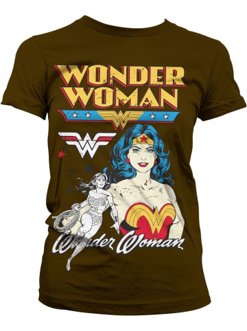 WONDER WOMAN Shirt in Braun