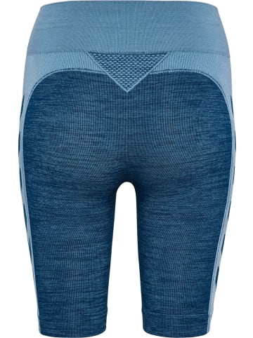 Hummel Sportshorts "Clea Seamless Cycling Shorts" in Blau