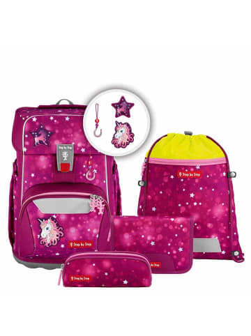 Step by Step Giant - Schulranzen Set 5tlg. (Black Cat Chiko) in Sweet Unicorn Nuala