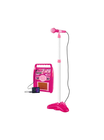 Wisam® Rosa E-Gitarre mit Mikrofon und Verstärker