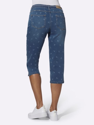 WITT WEIDEN Caprijeans in blue-stone-washed