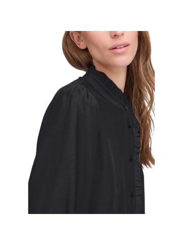 ICHI Schwarz Viskose Bluse