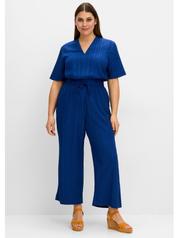 sheego Jumpsuit in blaubeere