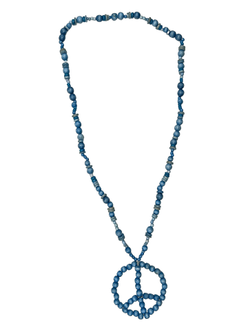 collezione alessandro Lange Kette " Peace " in blau