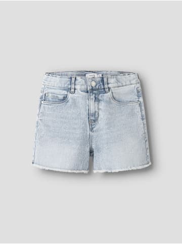 name it Shorts in Light Blue Bleached Denim