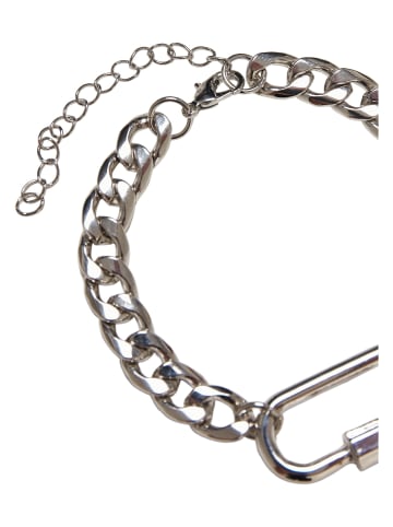 Urban Classics Urban Classics Unisex Fastener Bracelet in silver
