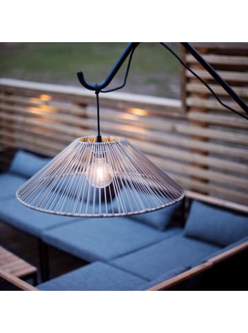 STAR Trading Outdoor Lampenschirm ,Vide' in Rattan-Optik, natur, groß