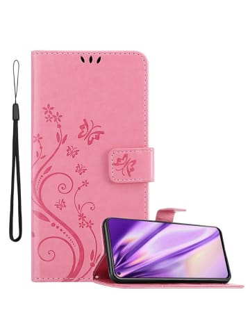 cadorabo Hülle für Samsung Galaxy A8s Blumen Design in FLORAL ROSA