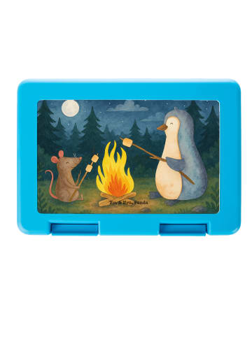 Mr. & Mrs. Panda Bento Box Pinguin Lagerfeuer Design ohne Spruch in Weiß
