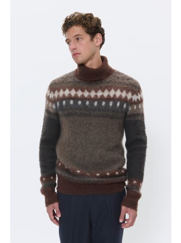 Matinique Strickpullover MAroll Gerade Passform in Chocolate Chip