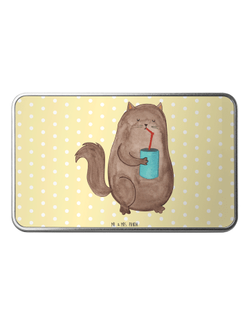 Mr. & Mrs. Panda Dose Katze Dose ohne Spruch in Gelb Pastell