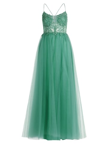 Vera Mont Abendkleid mit Stickerei in Light Green