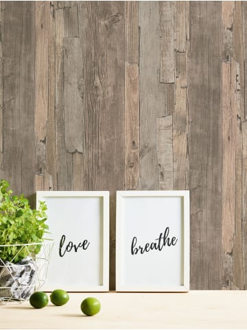 A.S. Création Tapete Weathered Wood in Beige 