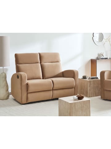 Beliani 2-Sitzer Sofa VERDAL in Braun - (W) 133 x (H) 100 x (L) 73 cm