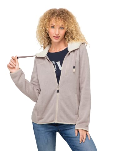 LAURASØN Sweatjacke in helles steingrau