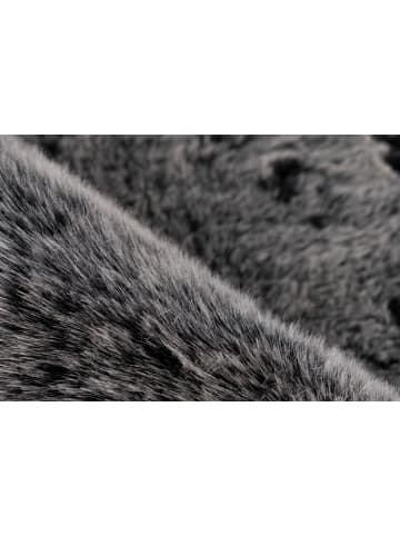 Kayoom Hochflor Teppich Tender 125 in anthrazit - rechteckig