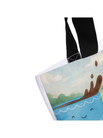 Mr. & Mrs. Panda Shopper Tasche Kaffee Bohne Design mit Spruch in Weiß