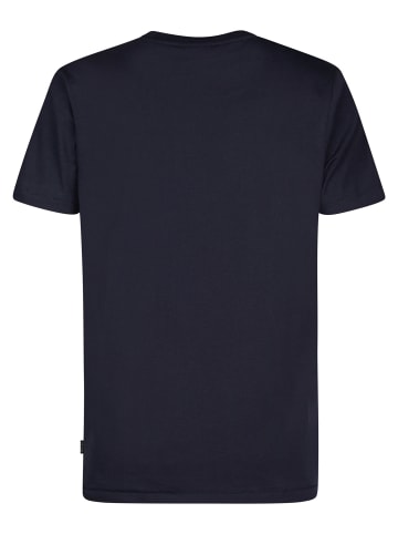 Petrol Industries Logo T-Shirt Piedra in Blau