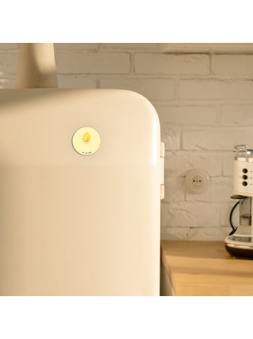 Mr. & Mrs. Panda Kühlschrankmagnet Beste Freunde Zitrone mit Spruch in Gelb Pastell