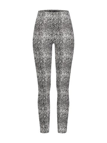 Cloud5ive Cloud5ive Viskose Stoffhose Schlangenhaut Muster in black/white