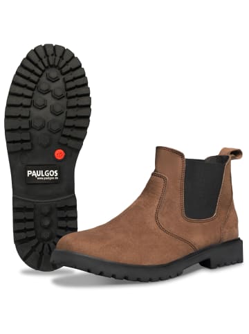 PAULGOS Herren Chelsea Boots, Stiefeletten, Schuhe in Dunkelbraun