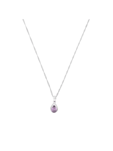 Amor Collier Silber 925, rhodiniert in Lila