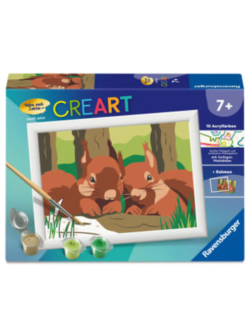 Ravensburger Verlag GmbH Nonbook - CreArt, Malen nach Zahlen Kinder - Kuschelnde Eichhörnchen