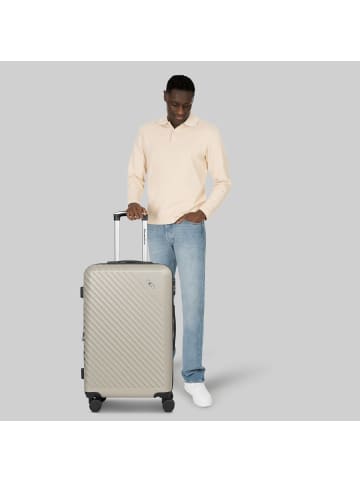 Check.In Paradise 2.0 4 Rollen Trolley M 68 cm mit Dehnfalte in eggshell
