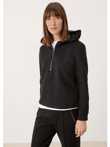 s.Oliver Sweatshirt langarm in Schwarz