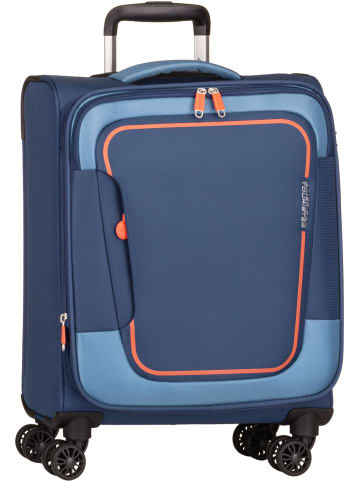 American Tourister Koffer & Trolley Pulsonic Spinner 55 EXP in Combat Navy